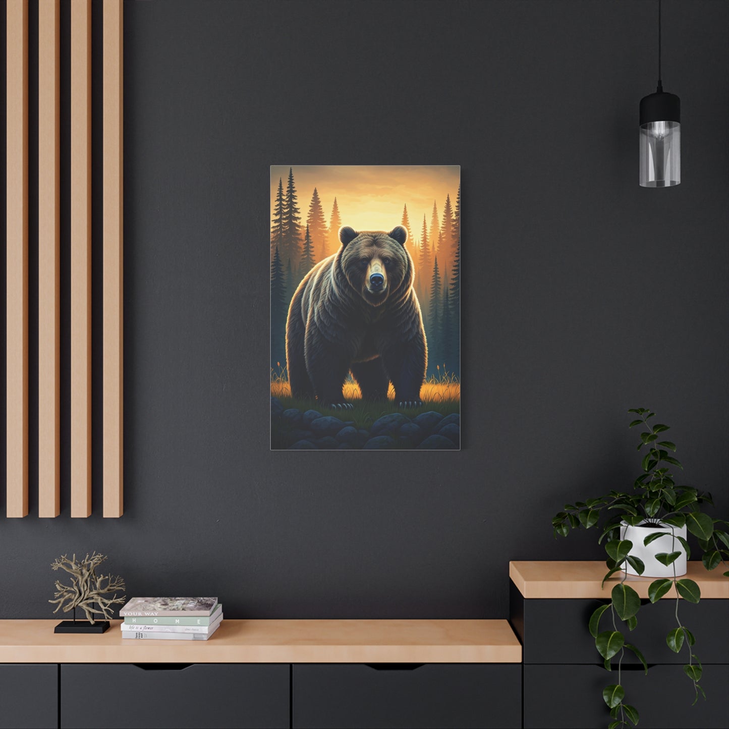Calm Forest Bear Portrait Wall Art & Canvas Prints