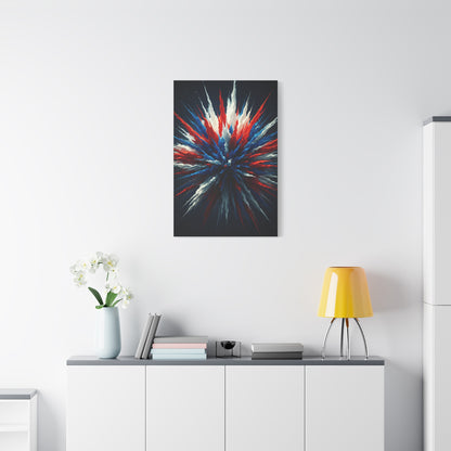 Abstract Patriotic Firework Burst Wall Art & Canvas Prints