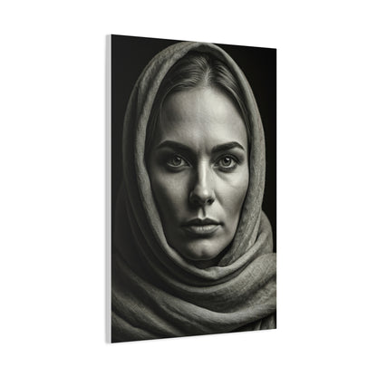 Veiled Woman with Calm Gaze Wall Art & Canvas Prints