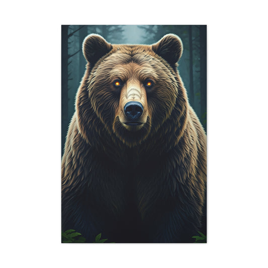Mystic Ember-Eyed Grizzly Bear Wall Art & Canvas Prints