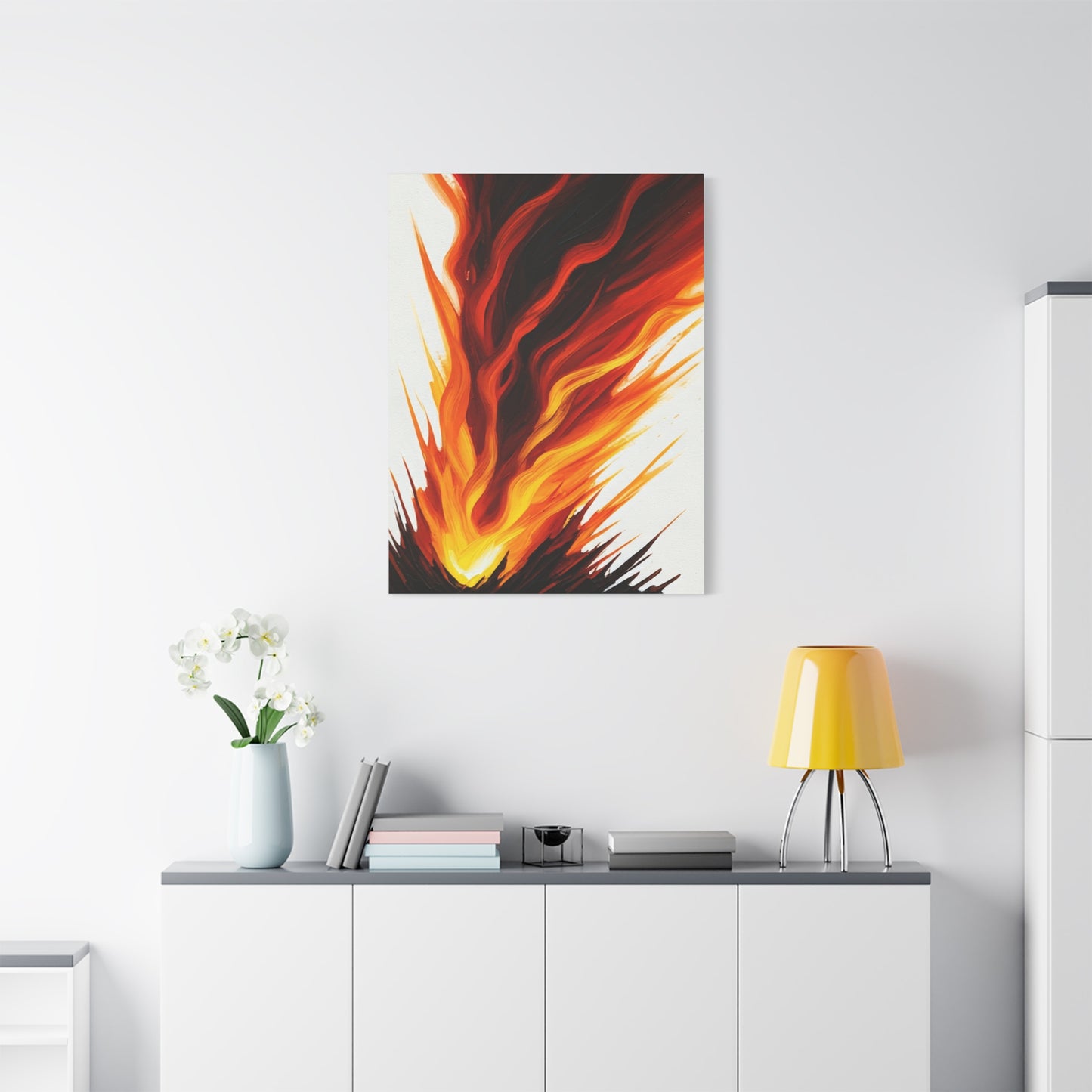 Rising Flame Abstract Wall Art & Canvas Prints