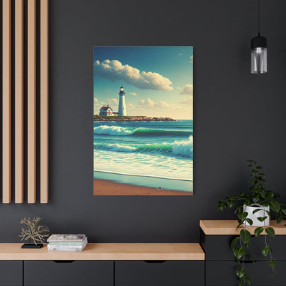 Lighthouse Waves Serenity Wall Art & Canvas Prints