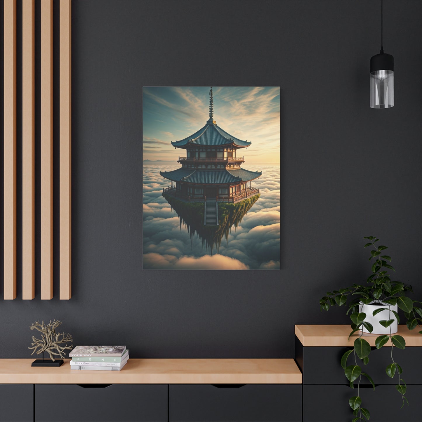 Floating Temple in the Clouds Wall Art & Canvas Prints