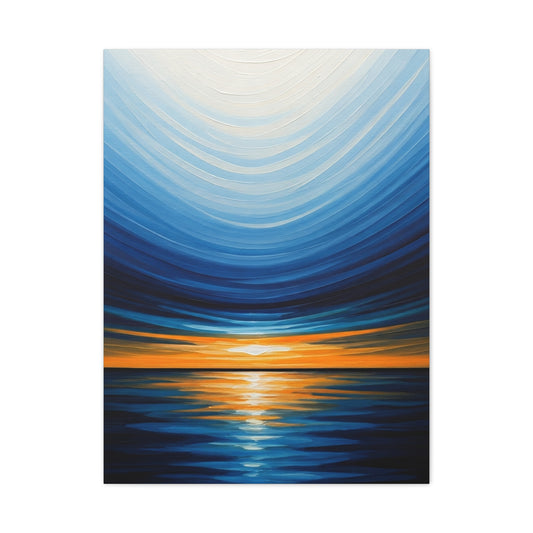 Serene Tidal Horizon Abstract Wall Art & Canvas Prints
