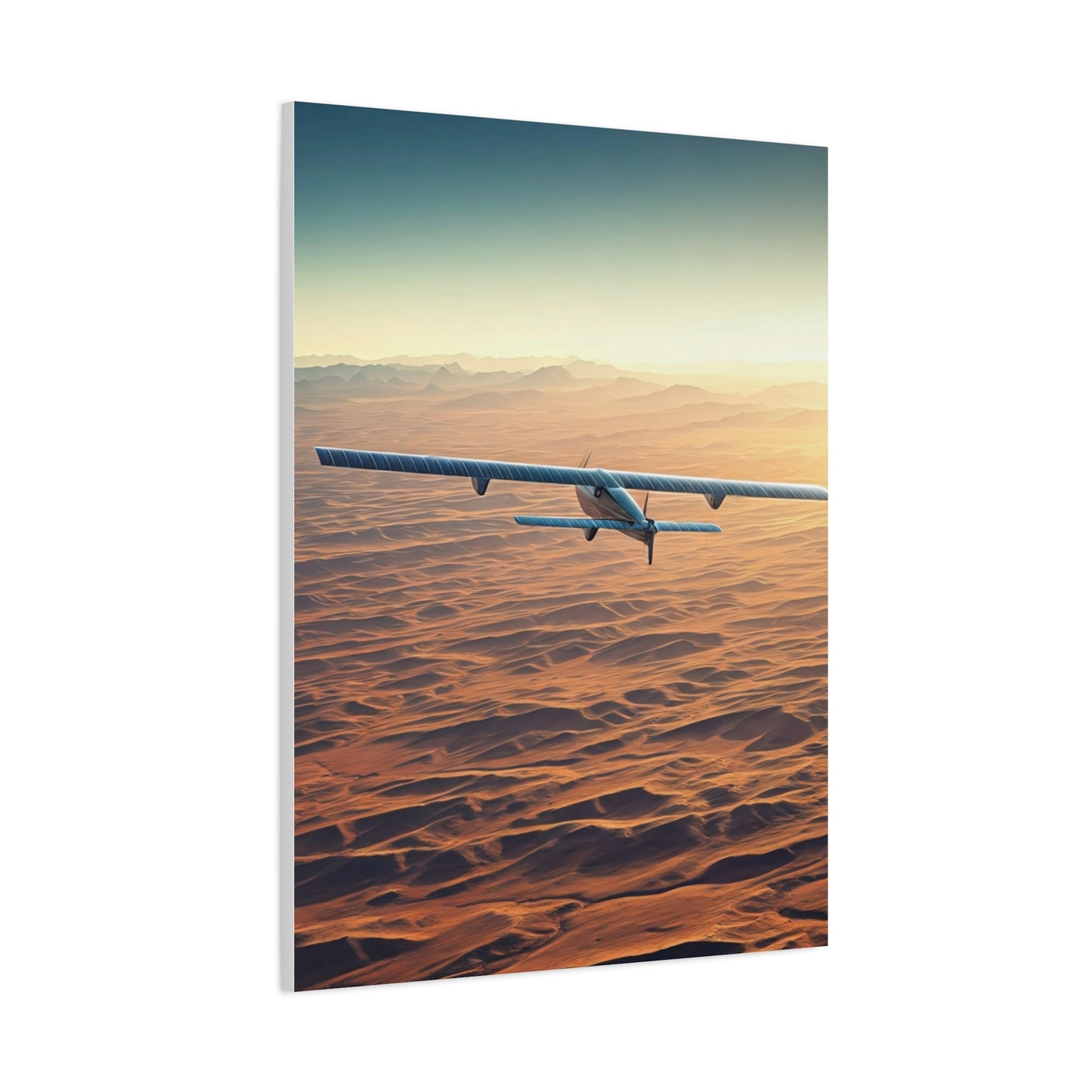 Desert Horizon Aircraft Journey Wall Art & Canvas Prints