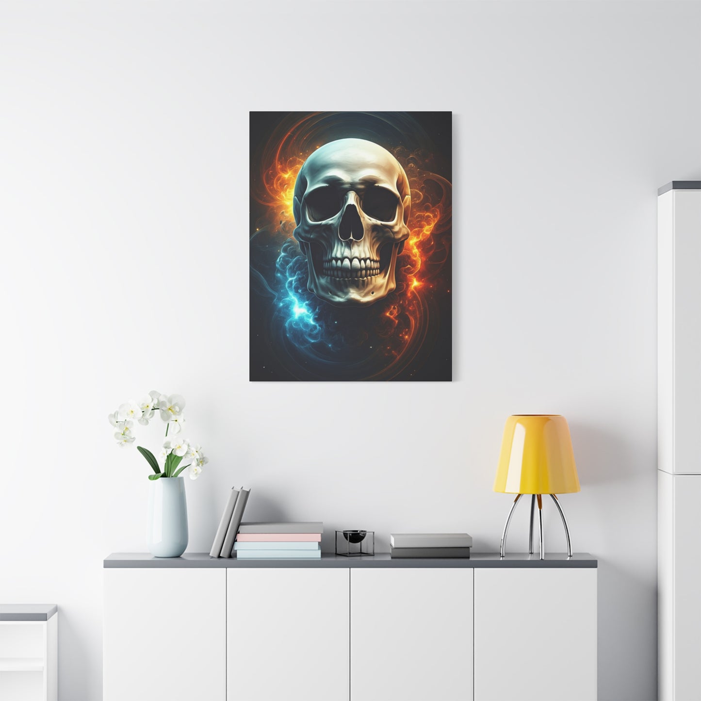 Elemental Duality Skull Wall Art & Canvas Prints