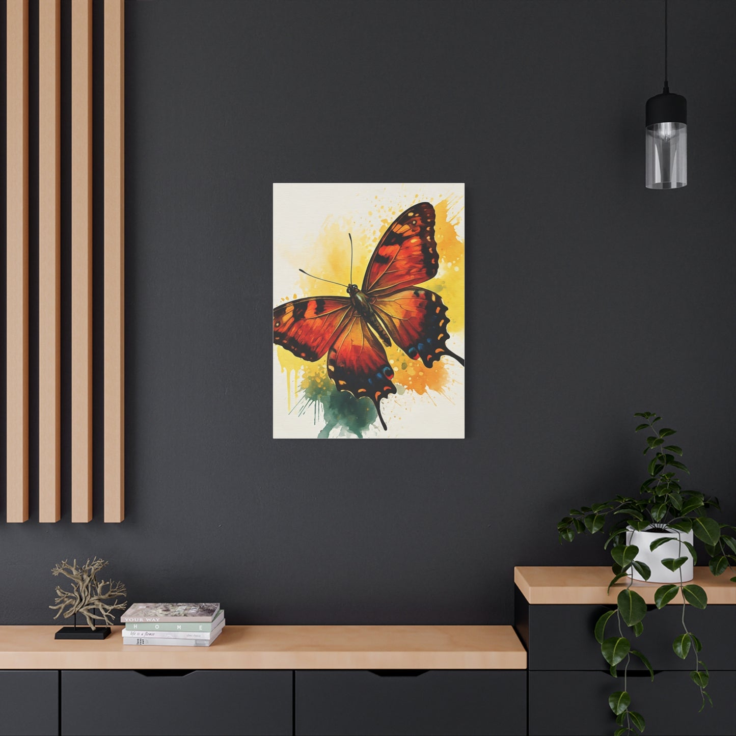 Abstract Flying Butterfly Art Wall Art & Canvas Prints