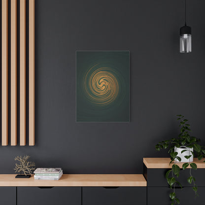 Golden Abyss Spiral Wall Art & Canvas Prints