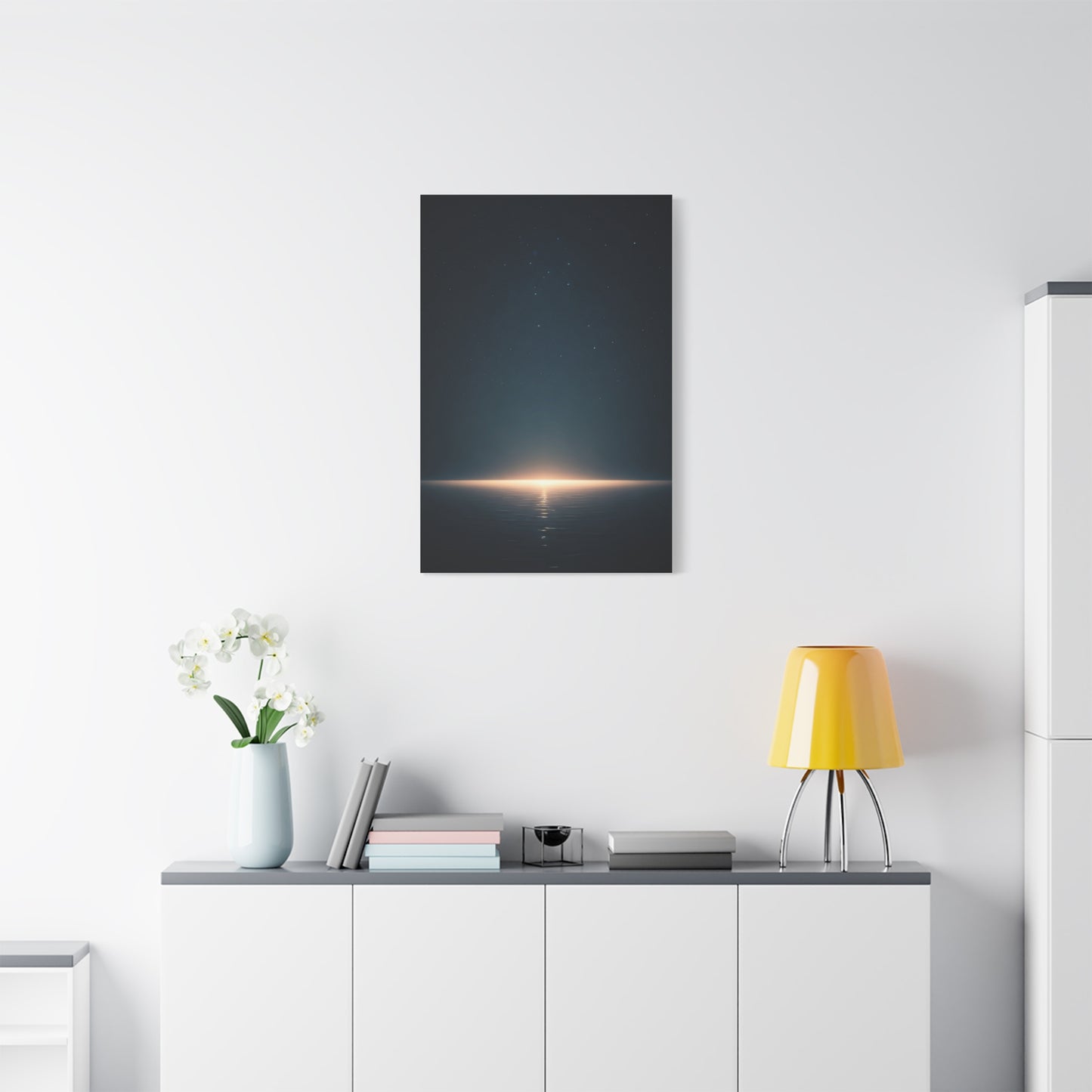 Starry Night Sea Horizon Wall Art & Canvas Prints