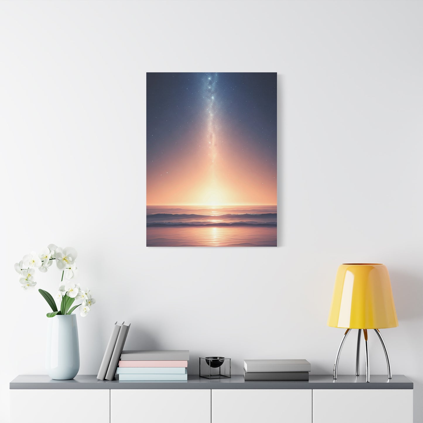 Celestial Path Over Calm Ocean Wall Art & Canvas Prints