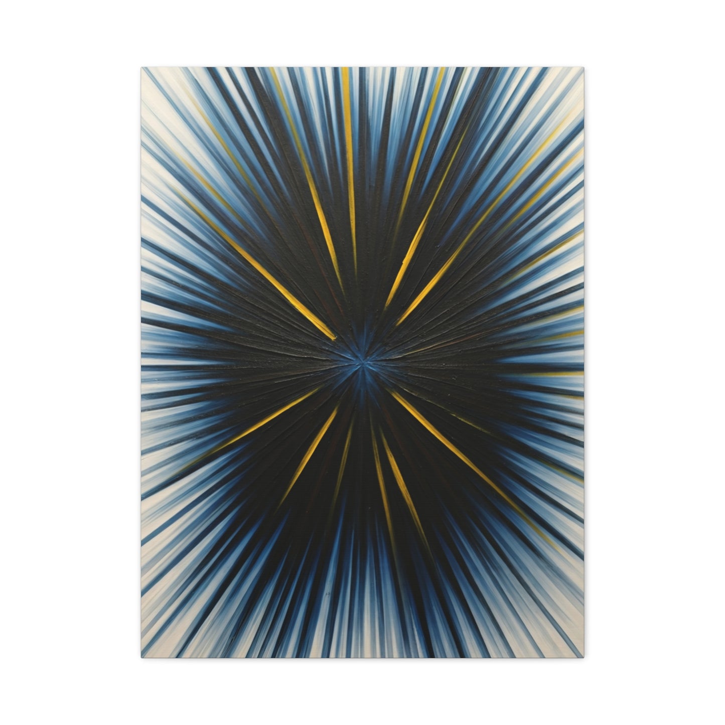 Radiating Blue and Gold Abstract Wall Art & Canvas Prints