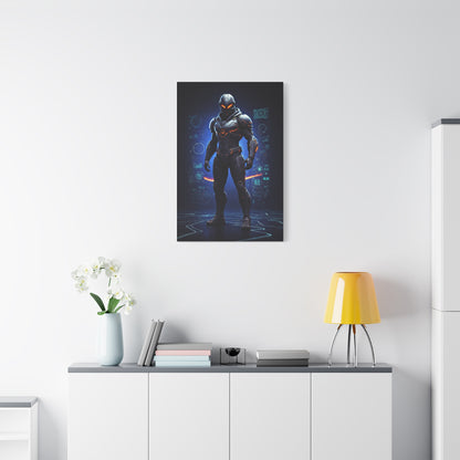 Futuristic Armored Sentinel Wall Art & Canvas Prints