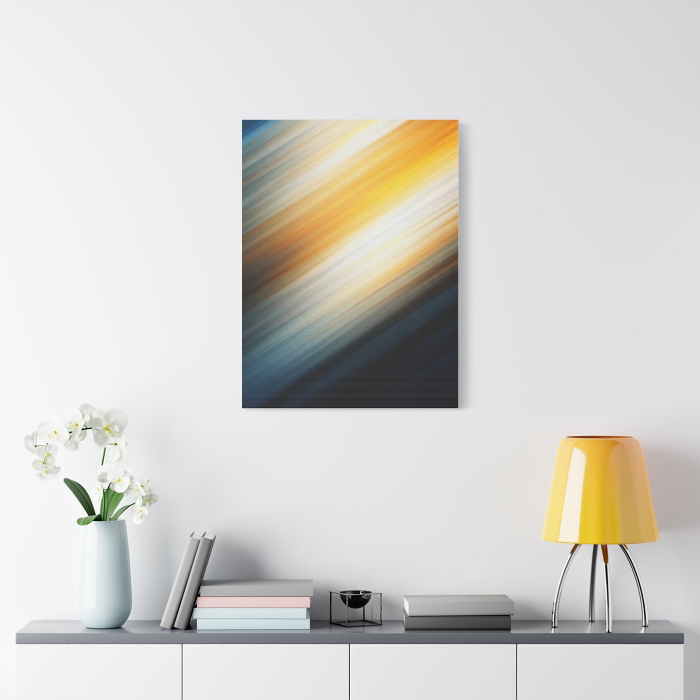 Soft Golden Motion Abstract Wall Art & Canvas Prints