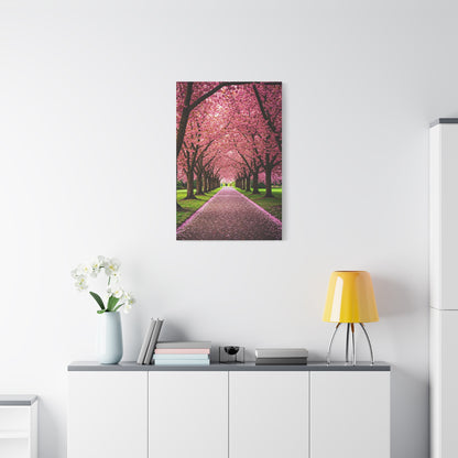 Cherry Blossom Tunnel Spring Pathway Wall Art & Canvas Prints