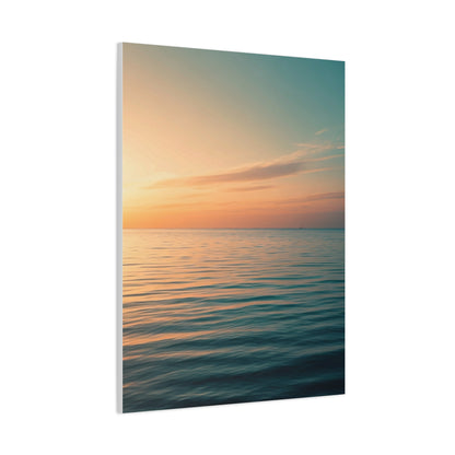 Tranquil Sunset Sea Horizon Wall Art & Canvas Prints