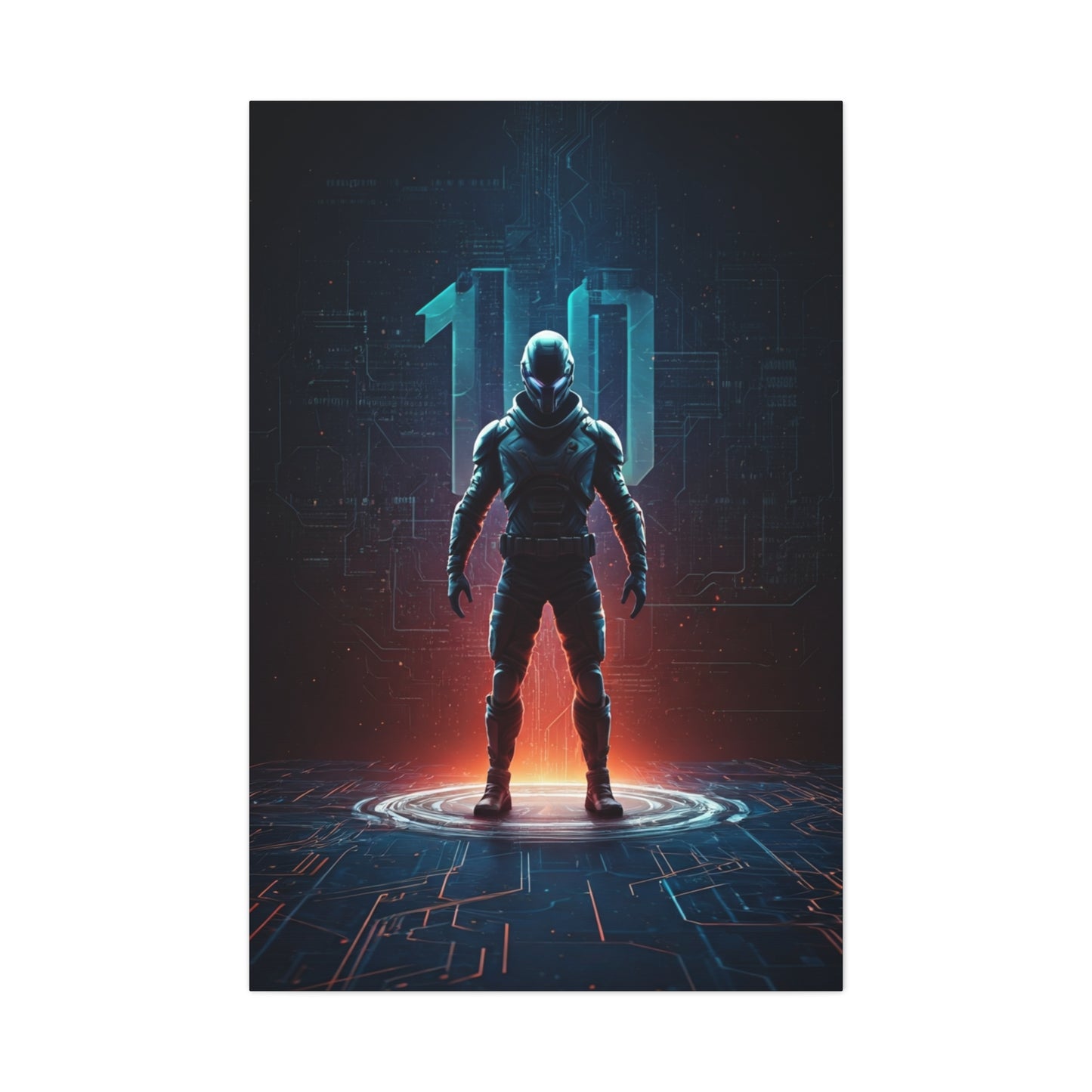 Digital Ascension Warrior Wall Art & Canvas Prints