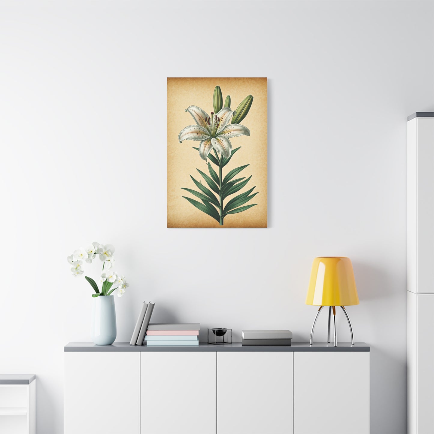 Lily Blossom Illustration Wall Art & Canvas Prints