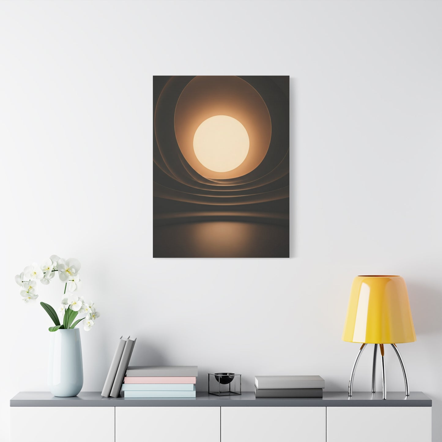 Radiant Sun Orb Reflection Wall Art & Canvas Prints