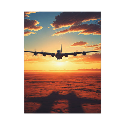 Golden Sky Takeoff Flight Wall Art & Canvas Prints