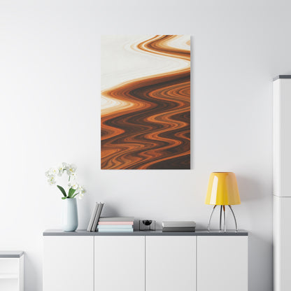 Warm Ripple Flow Abstract Wall Art & Canvas Prints