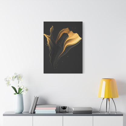 Golden Flow Abstract Form Wall Art & Canvas Prints