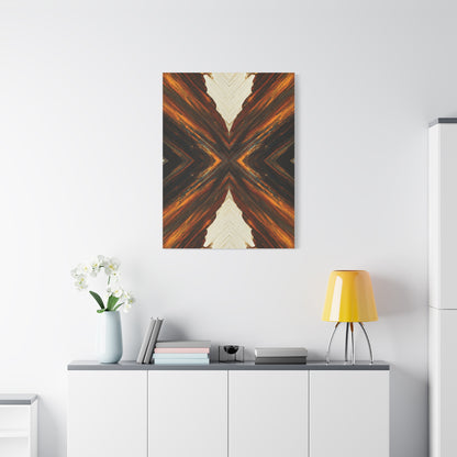 Symmetrical Earth Cross Abstract Wall Art & Canvas Prints