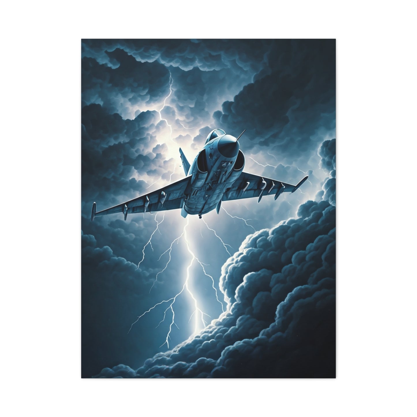 Lightning Strike Fighter Jet Wall Art & Canvas Prints