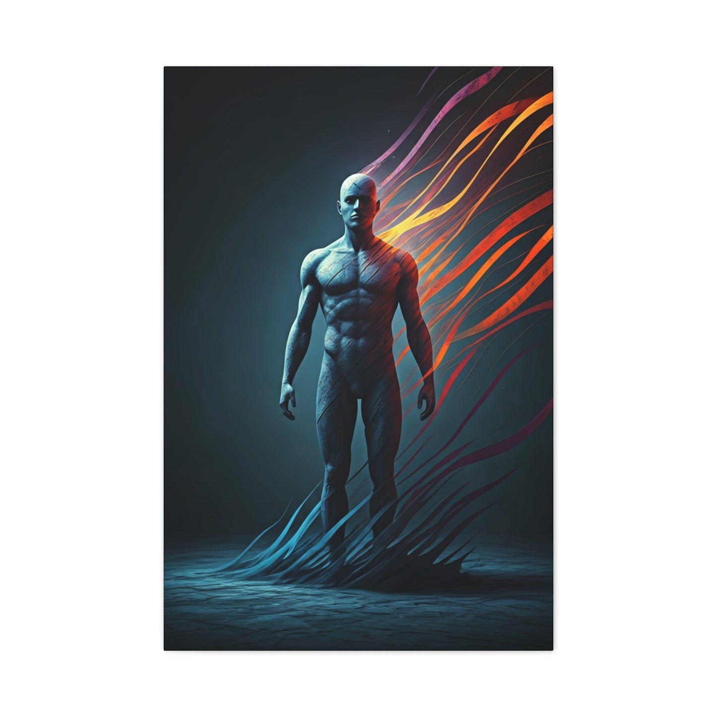 Energy Form Human Figure Wall Art & Canvas Prints