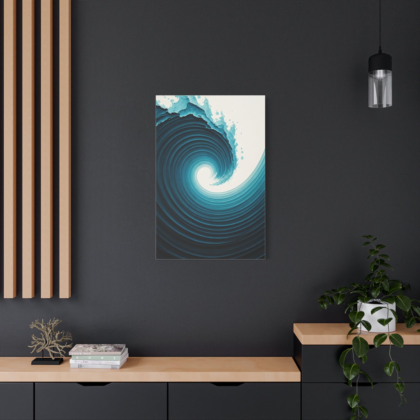 Abyssal Wave Vortex Abstract Wall Art & Canvas Prints