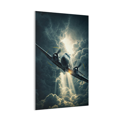 Lightning Storm Fighter Flight Wall Art & Canvas Prints