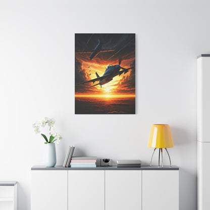 Firestorm Jet Mission Sunset Wall Art & Canvas Prints