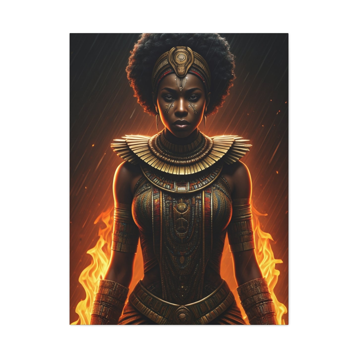 Flame Crown Warrior Queen Wall Art & Canvas Prints