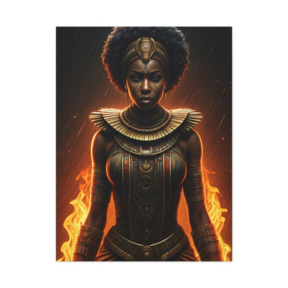 Flame Crown Warrior Queen Wall Art & Canvas Prints