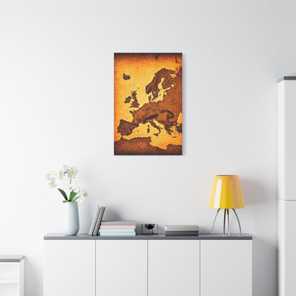 Classic World Scroll Map Wall Art & Canvas Prints