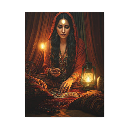 Bohemian Tarot Reader by Lantern Light Wall Art & Canvas Prints