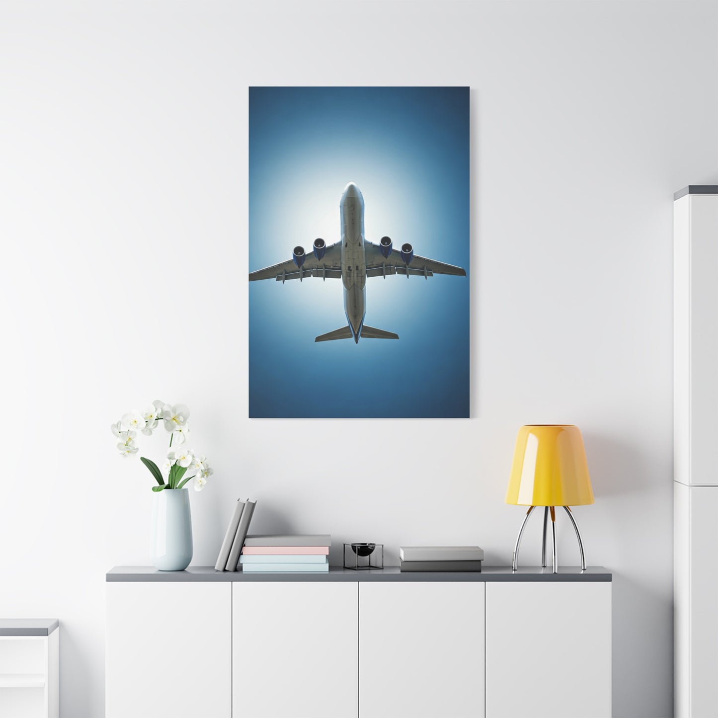 Airplane Ascent Into the Open Sky Wall Art & Canvas Prints
