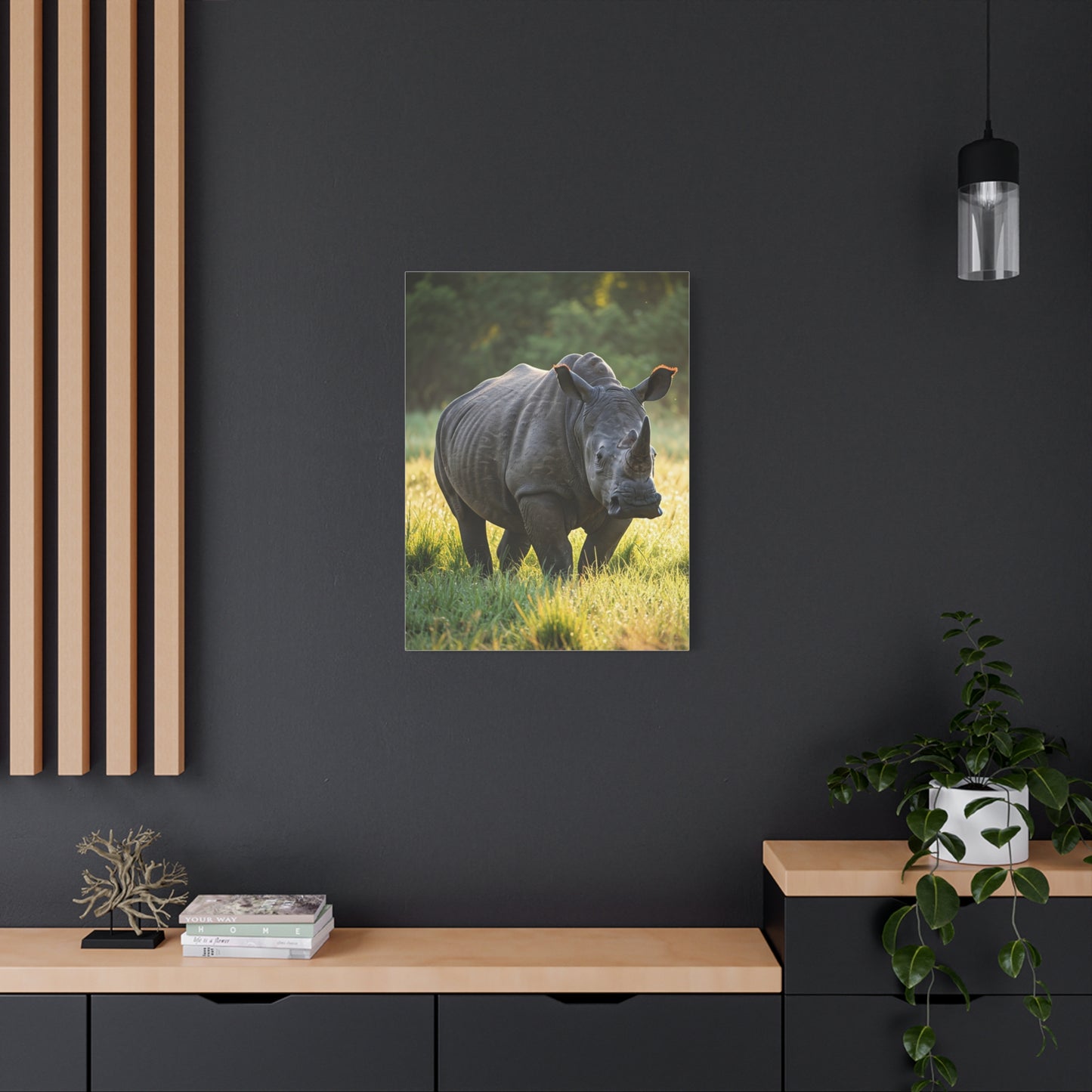 Quiet Strength Rhino Wall Art & Canvas Prints