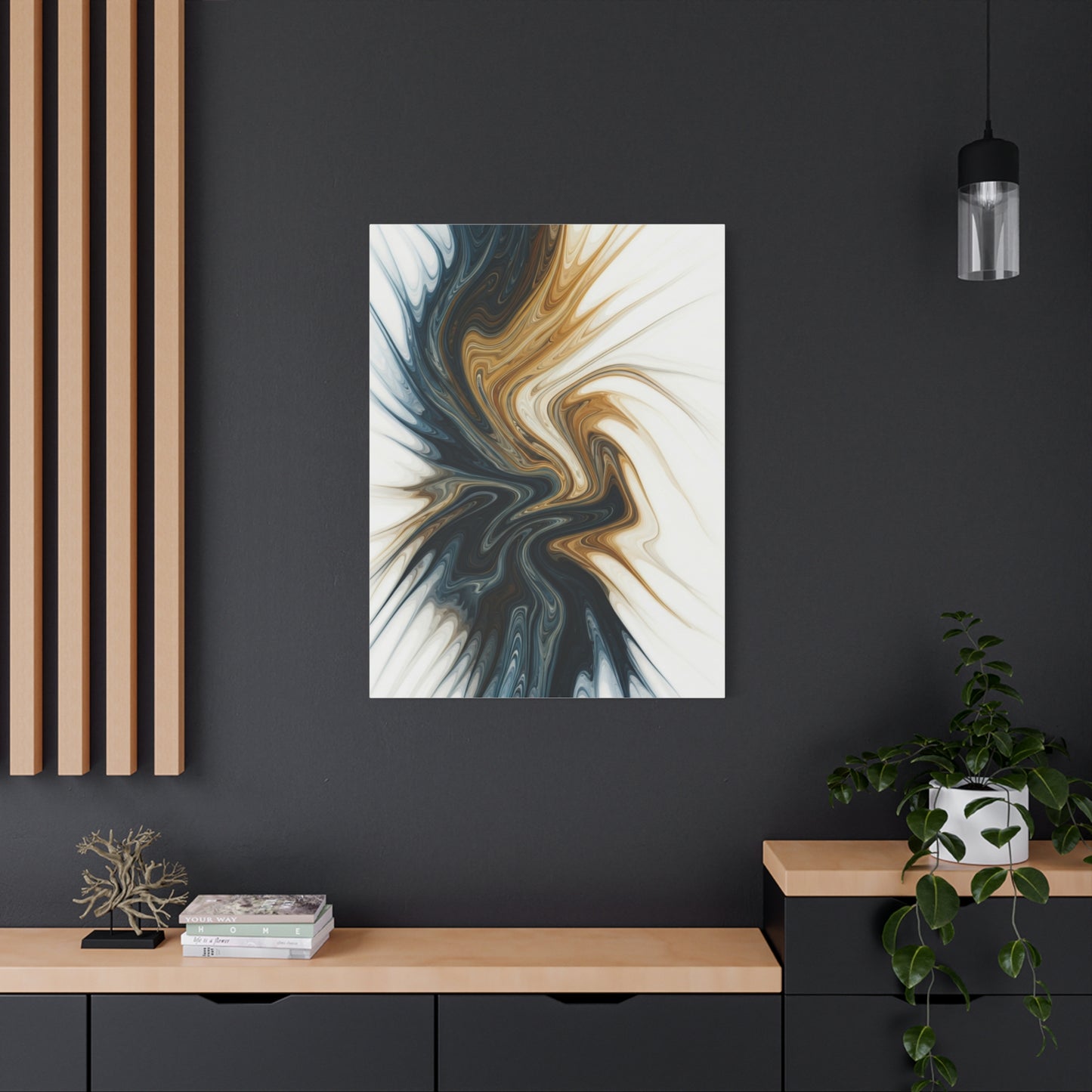 Gilded Current Flow Wall Art & Canvas Prints