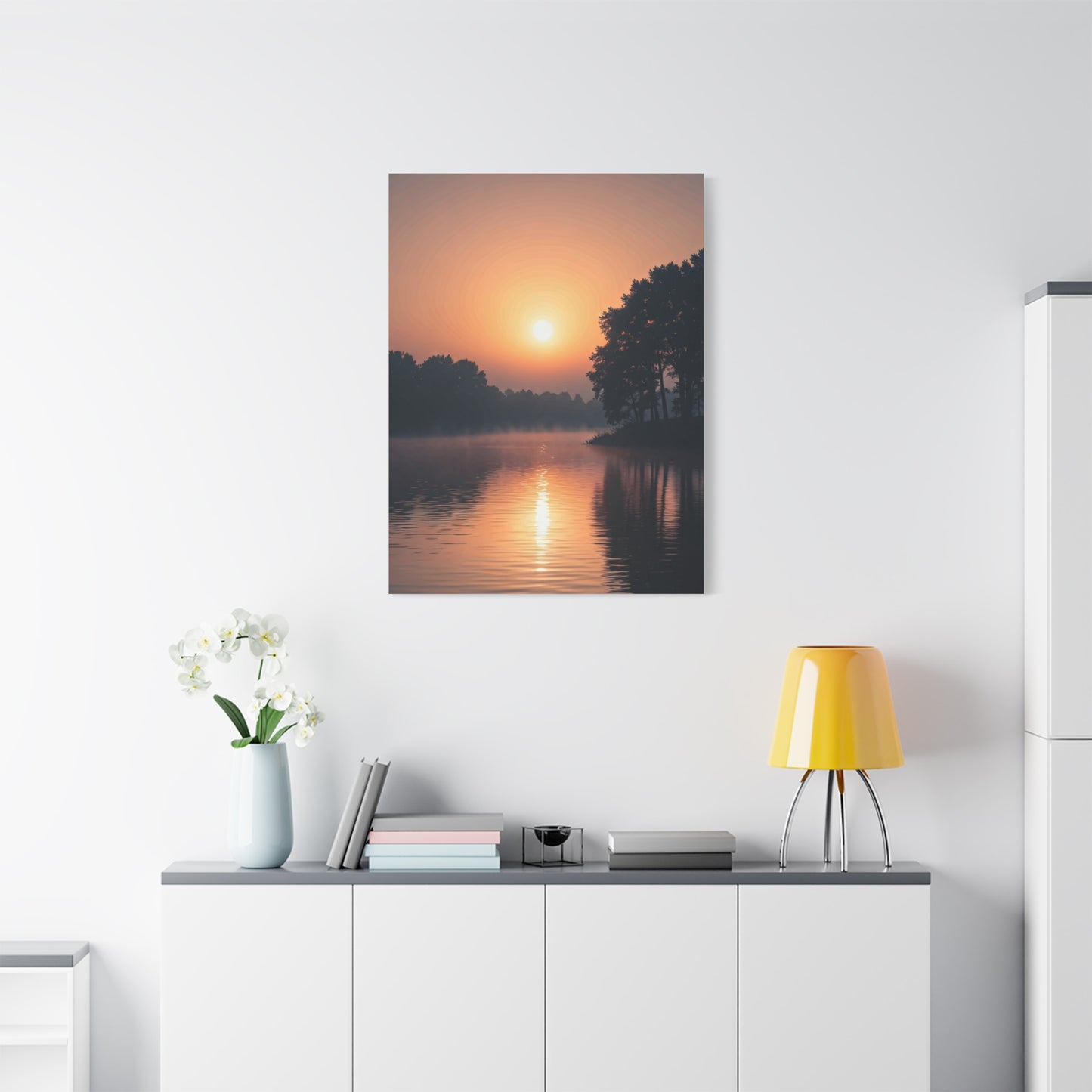 Sunrise Lake Reflection Wall Art & Canvas Prints