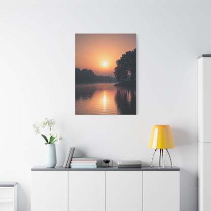 Sunrise Lake Reflection Wall Art & Canvas Prints