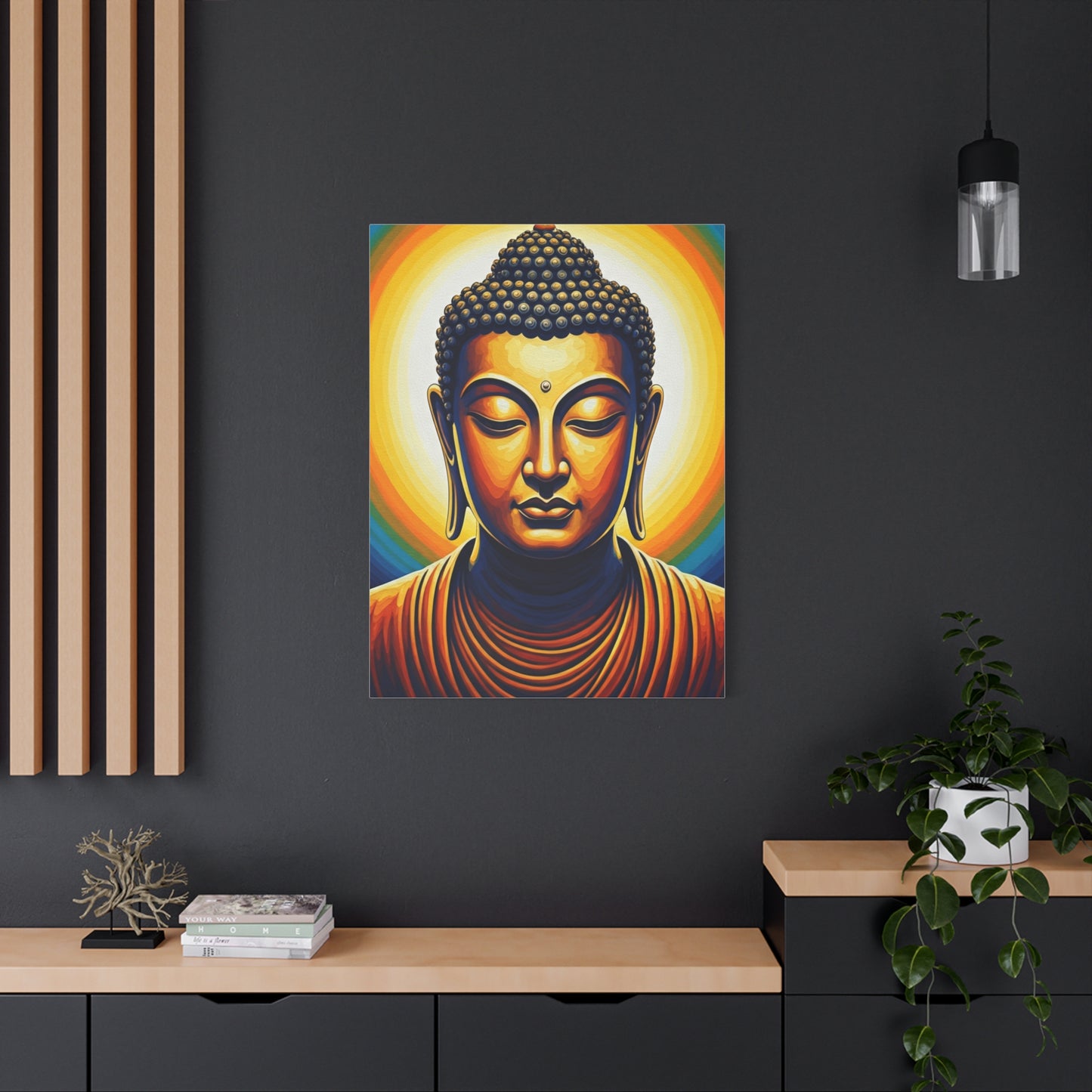 Rainbow Aura Enlightenment Buddha Wall Art & Canvas Prints