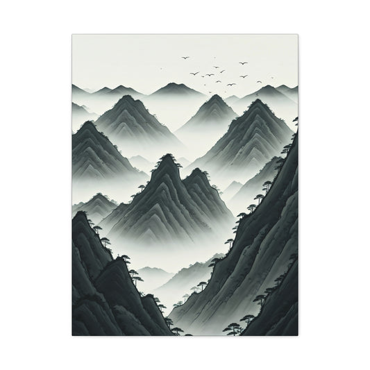 Whispering Peaks Mist Wall Art & Canvas Prints