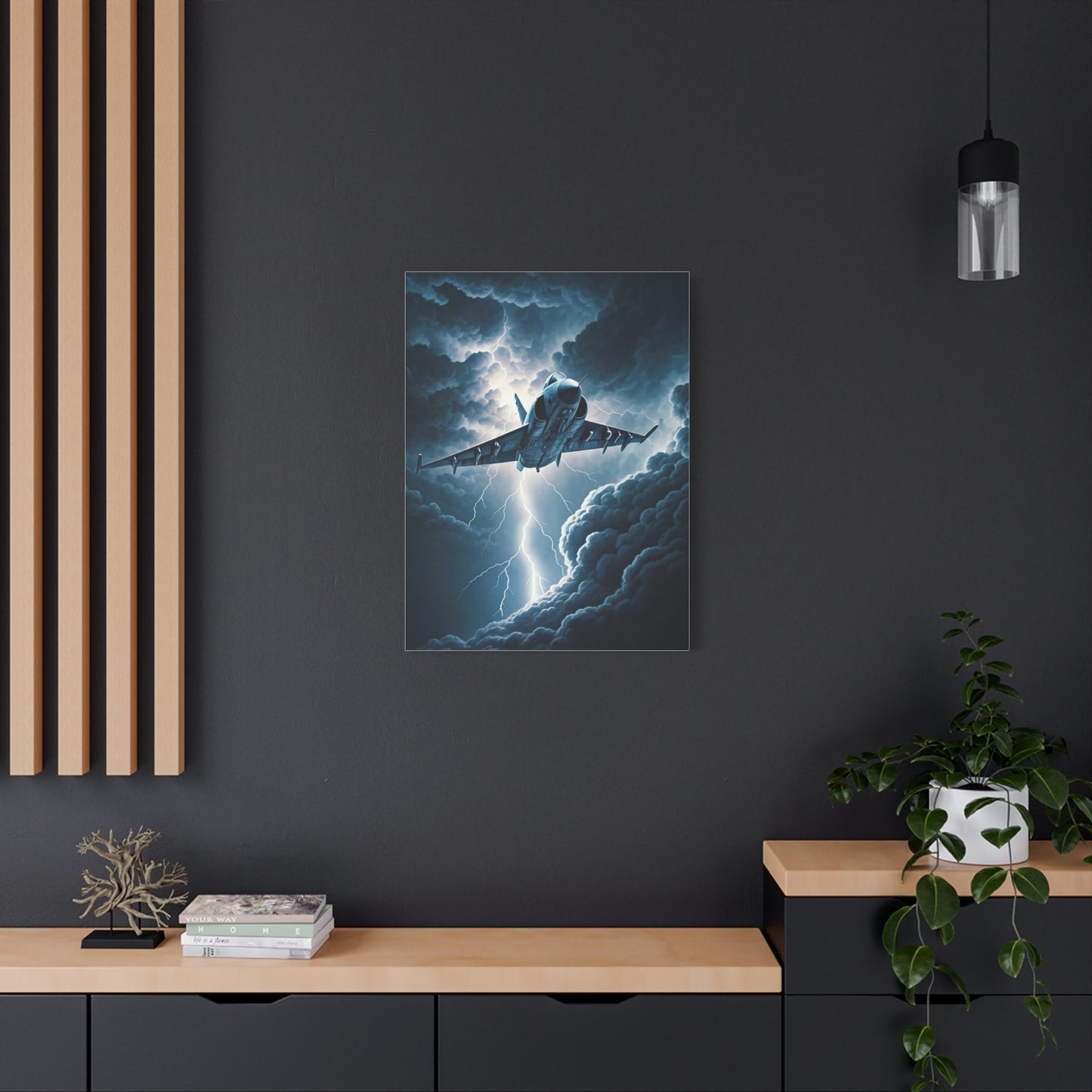 Lightning Strike Fighter Jet Wall Art & Canvas Prints