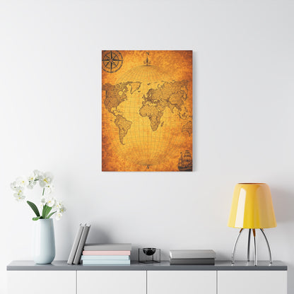 Classic Globe World Map Wall Art & Canvas Prints