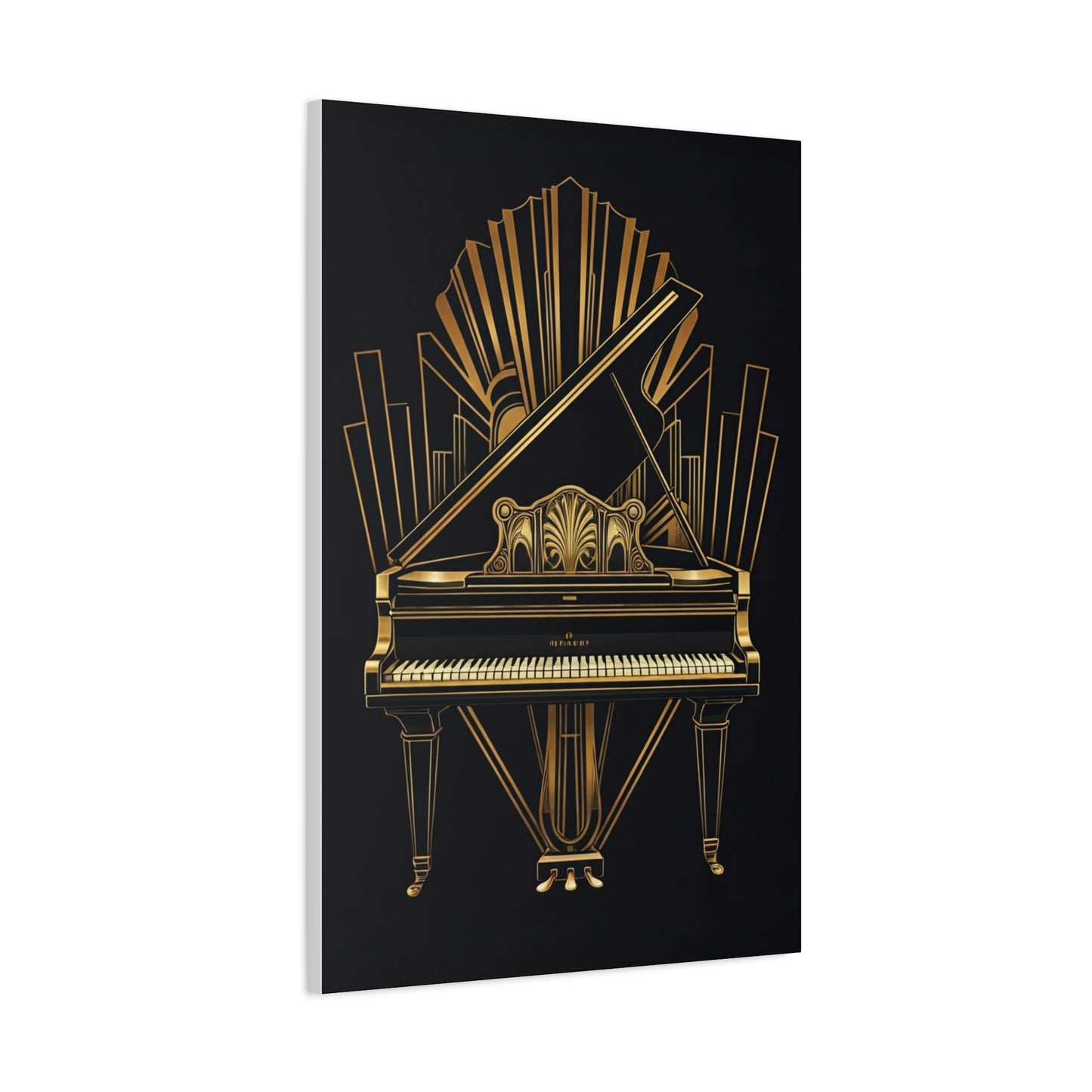 Grand Piano Deco Gold Luxury Wall Art & Canvas Prints