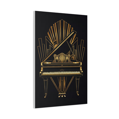 Grand Piano Deco Gold Luxury Wall Art & Canvas Prints