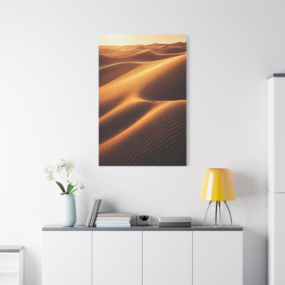 Golden Desert Waves Wall Art & Canvas Prints