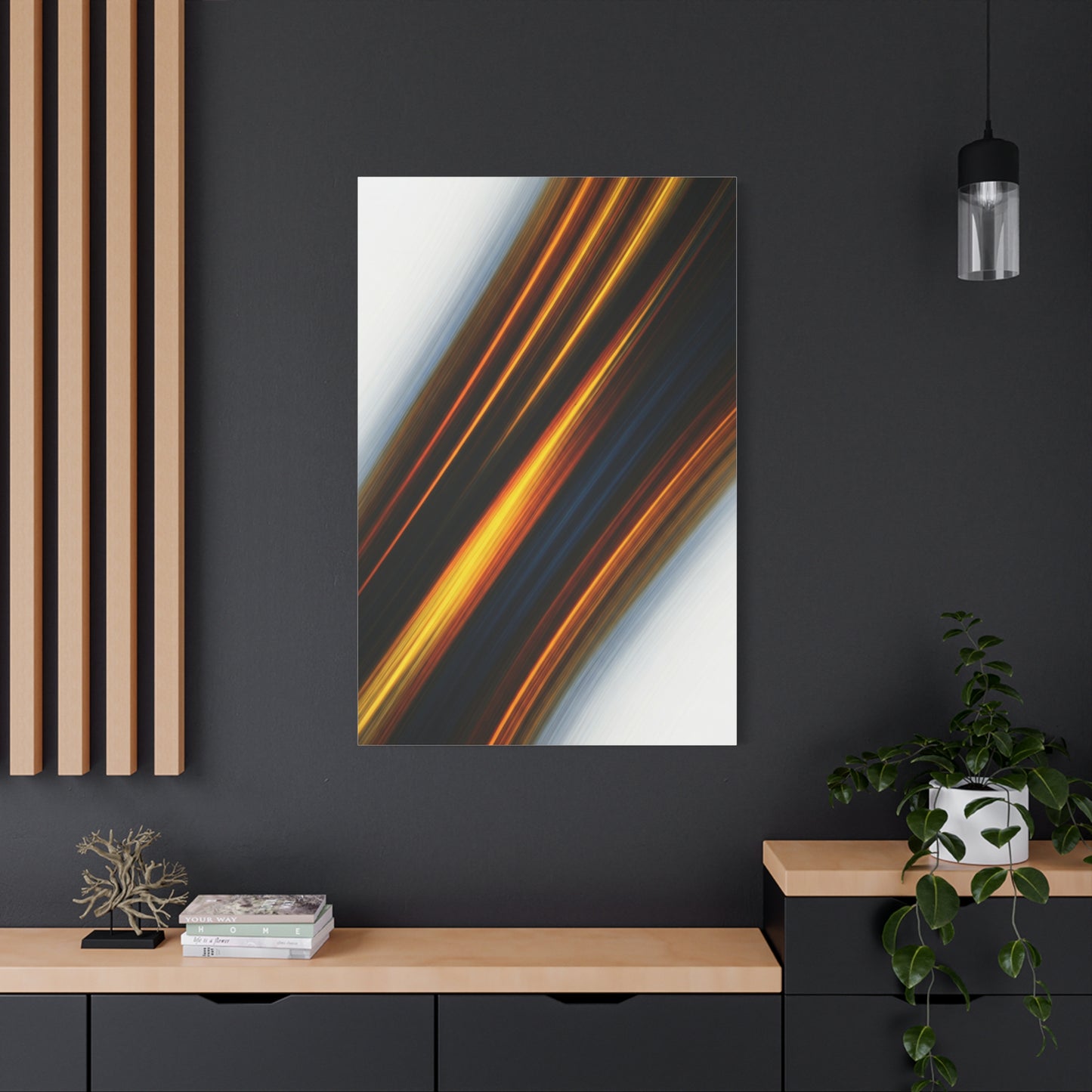 Golden Velocity Stream Wall Art & Canvas Prints