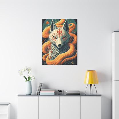 Sacred Kitsune Guardian Wall Art & Canvas Prints