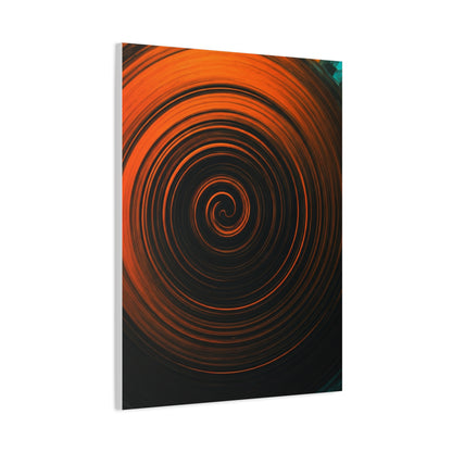 Amber Vortex Spiral Abstract Wall Art & Canvas Prints